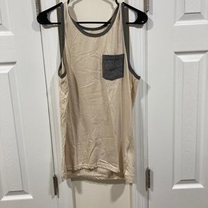 Blue Crown Tank top with Pocket